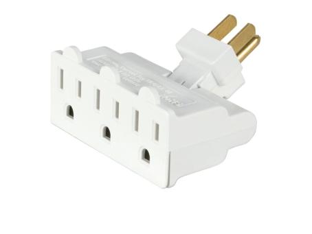 SWIVEL TAP PLUG OUTLET WHITE 15A