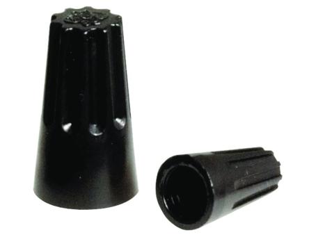 HIGH TEMP WIRE CONNECTOR BLACK SMALL 6pk