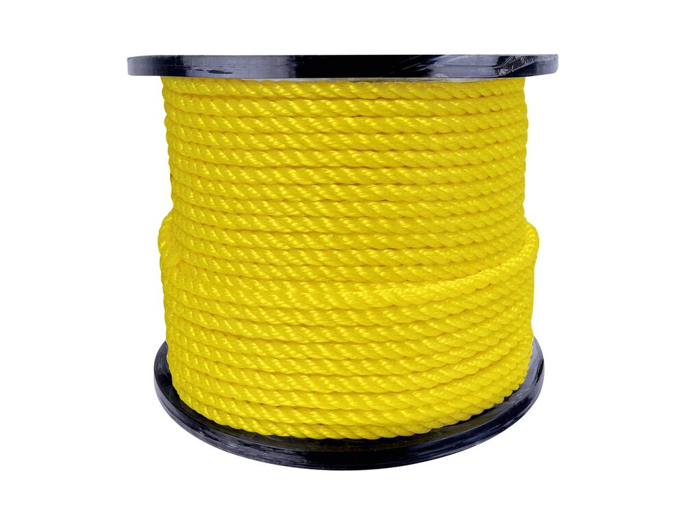 SHOPRO 1/2x335' TWISTED POLYPROPYLENE ROPE YELLOW - Star Building