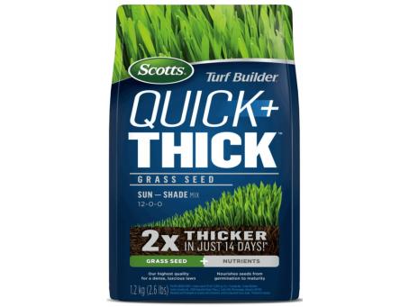 SCOTTS QUICK + THICK SUN & SHADE MIX GRASS SEED 1.2kg