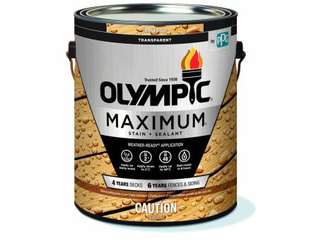 PPG OLYMPIC MAXIMUM WOOD TONER HONEY GOLD 3.78L