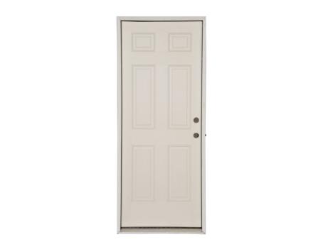 2/8x6/8 2x4 LH 6-PANEL FIBERGLASS DOOR