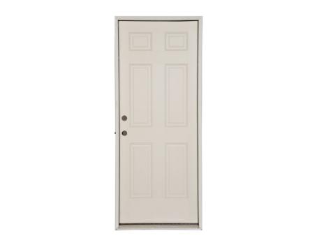 2/8x6/8 2x6 RH 6-PANEL FIBERGLASS DOOR