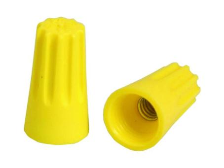 WIRE CONNECTOR YELLOW 12pk