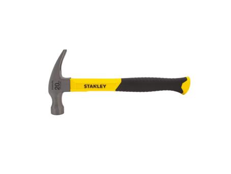 STANLEY 20oz SMOOTH FACE FIBREGLASS HANDLE RIP CLAW HAMMER